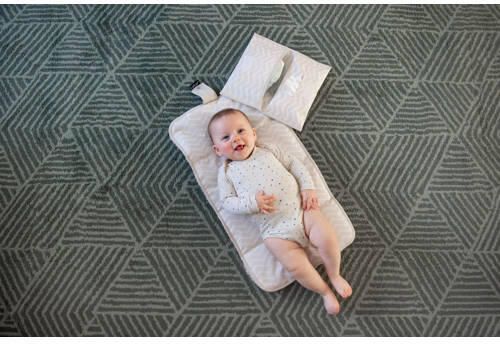 KipKep Napper verschoonmatje met teddy sandy wig Beige All over print - Foto 3