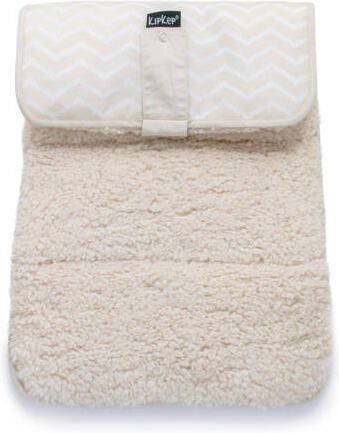 KipKep Napper verschoonmatje met teddy sandy wig Beige All over print - Foto 4