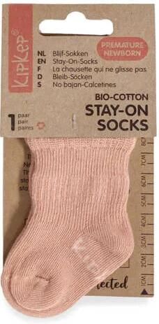 KipKep newborn Blijf-Sokjes 0-3 mnd Mauve Sokken Roze Katoen