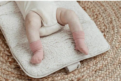 KipKep newborn Blijf-Sokjes 0-3 mnd Mauve Sokken Roze Katoen - Foto 3