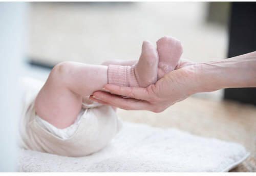 KipKep newborn Blijf-Sokjes 0-3 mnd Mauve Sokken Roze Katoen - Foto 2