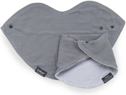 KipKep slab Bib 3-in-1 Grey set van 2 Grijs Effen - Foto 1