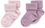KipKep blijf-sokjes set van 2 pastel violet roze Sokken Paars Biologisch katoen 1 - Thumbnail 1