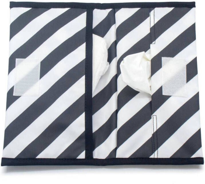 KipKep Napper luieretui Black Stripes Zwart All over print - Foto 2