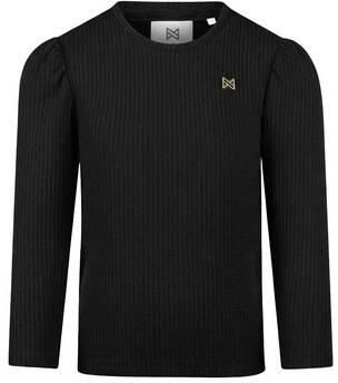 Koko Noko aansluitende longsleeve zwart Meisjes Polyester Ronde hals