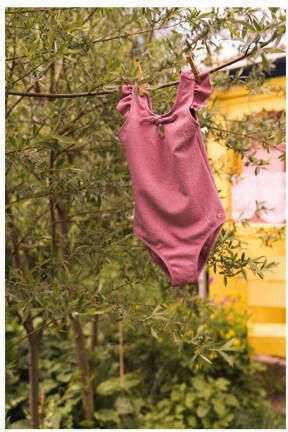 Koko Noko badpak met ruches en textuur paars Meisjes Polyester Effen 134 140 - Foto 2