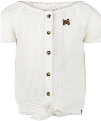 Koko Noko blouse wit Meisjes Katoen Boothals Effen 128 - Foto 2