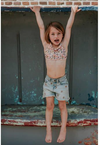 Koko Noko crop bikini met bloemen print oranje Meisjes Polyester Bloemen - Foto 2