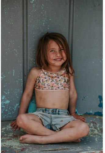 Koko Noko crop bikini met bloemen print oranje Meisjes Polyester Bloemen - Foto 3