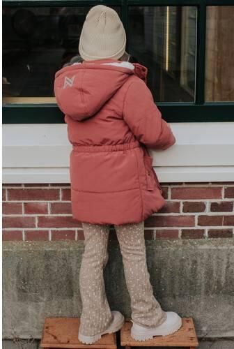 Koko Noko flared tregging met print zand Broek Beige Meisjes Polyester - Foto 4
