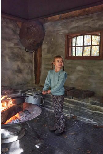 Koko Noko gebreide trui zachtblauw Meisjes Acryl Ronde hals Effen 140