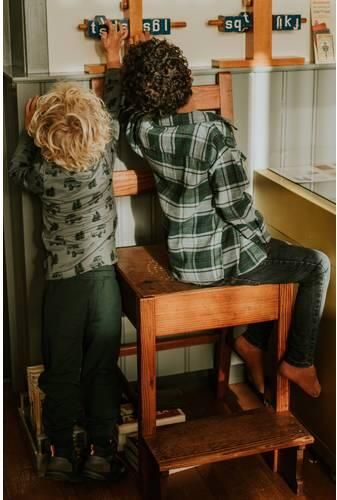 Koko Noko geruit overshirt groen Overhemd Jongens Katoen Klassieke kraag - Foto 5