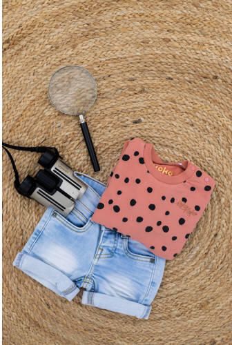 Koko Noko jeans bermuda Nils light denim short Blauw Jongens Stretchdenim 134 140 - Foto 3