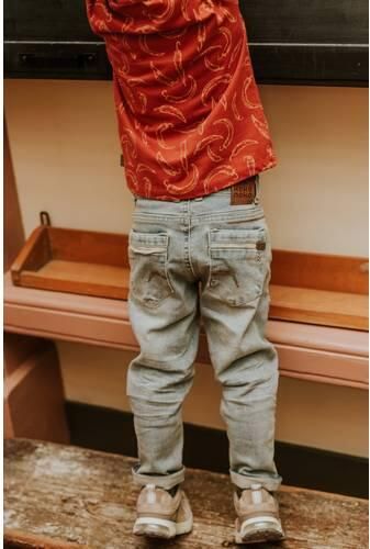 Koko Noko loose fit jeans mid blue Blauw Jongens Denim Effen - Foto 4