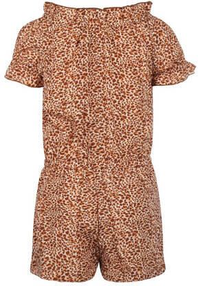 Koko Noko playsuit met panterprint multi Meisjes Polyester Boothals Panterprint 104 - Foto 3