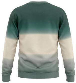 Koko Noko rechtvallende dip-dye sweater groen beige Dip-dye