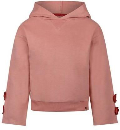 Koko Noko rechtvallende hoodie roze Sweater Effen