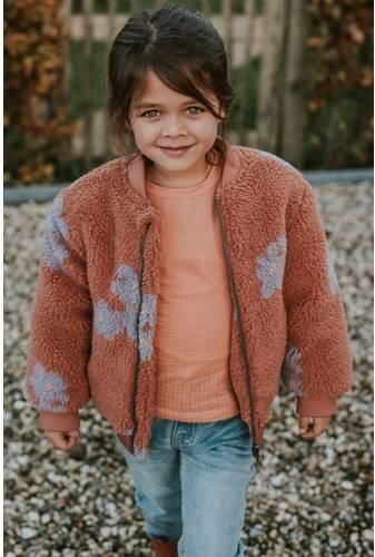 Koko Noko rechtvallende longsleeve met ruches oranje Meisjes Katoen Ronde hals - Foto 2