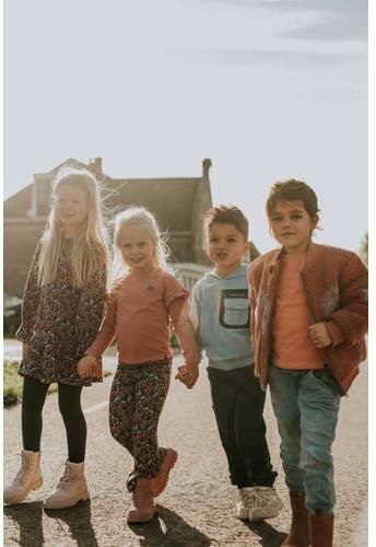 Koko Noko rechtvallende longsleeve met ruches roze Meisjes Stretchkatoen Ronde hals - Foto 2