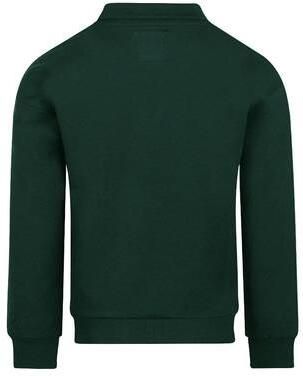 Koko Noko rechtvallende sweater donkergroen Effen