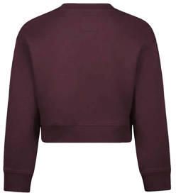 Koko Noko rechtvallende sweater donkerpaars Effen