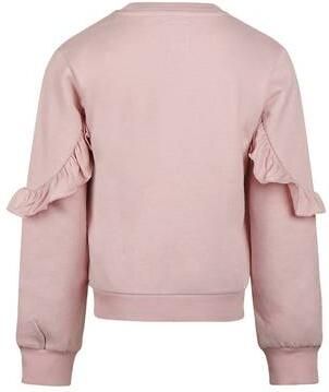Koko Noko rechtvallende sweater met ruches roze Effen - Foto 6
