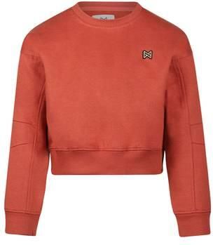 Koko Noko rechtvallende sweater rood Effen