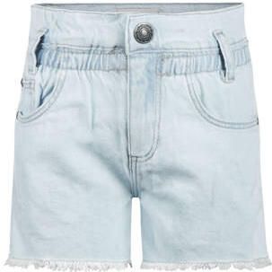 Koko Noko regular waist short light blue denim Korte broek Blauw Effen