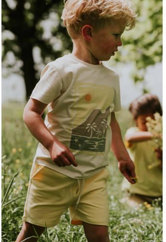 Koko Noko sweatshort groen geel (set van 2) Korte broek Multi Jongens Stretchkatoen - Foto 2