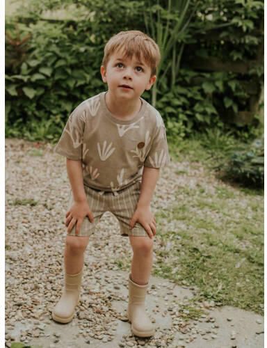 Koko Noko T-shirt beige Jongens Katoen Ronde hals All over print - Foto 2