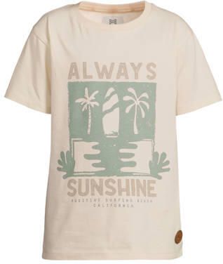 Koko Noko T-shirt ecru Jongens Katoen Ronde hals Printopdruk