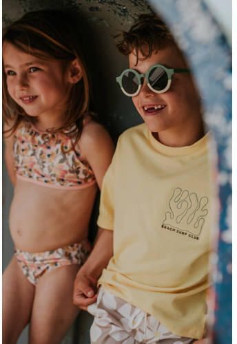 Koko Noko T-shirt geel Jongens Stretchkatoen Ronde hals Printopdruk - Foto 3