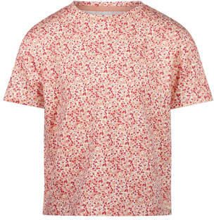 Koko Noko T-shirt lichtoranje roze Meisjes Stretchkatoen Ronde hals All over print