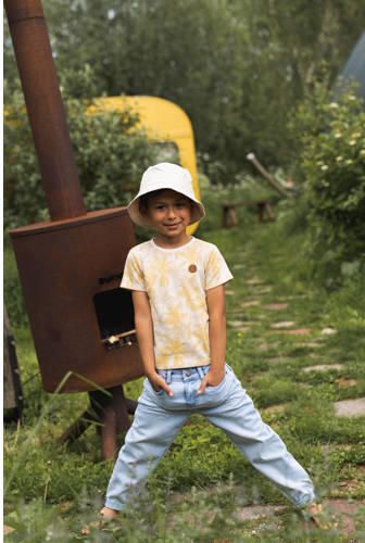 Koko Noko T-shirt met all over print wit Jongens Katoen Ronde hals All over print 104