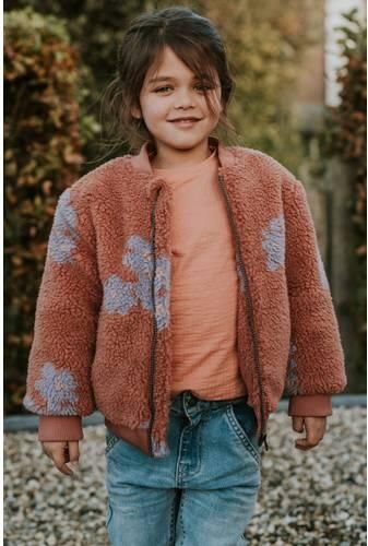 Koko Noko teddy gebloemde jas bruin Bloemen - Foto 4