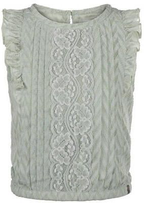 Koko Noko top groen Meisjes Polyester Ronde hals Effen 104