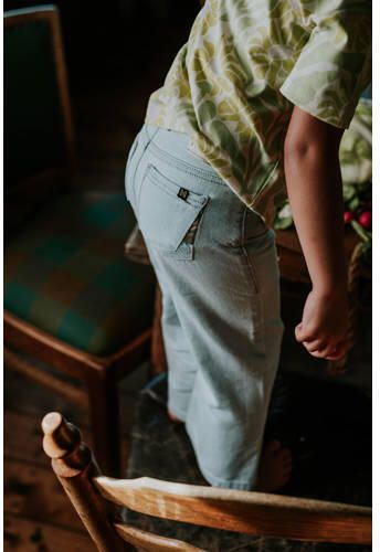 Koko Noko wide leg jeans light blue denim Blauw Effen - Foto 3