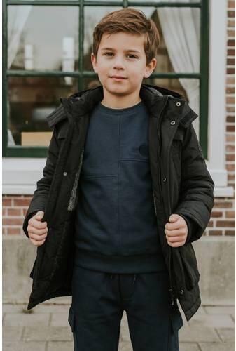 Koko Noko winterparka donkergrijs Jas Jongens Polyester Capuchon Effen - Foto 2