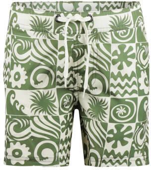 Koko Noko zwemshort olijfgroen Jongens Polyester All over print