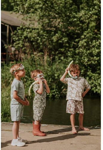 Koko Noko zwemshort olijfgroen Jongens Polyester All over print - Foto 3