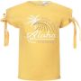 Koko Noko T-shirt met printopdruk geel Meisjes Stretchkatoen Ronde hals 110 - Thumbnail 1