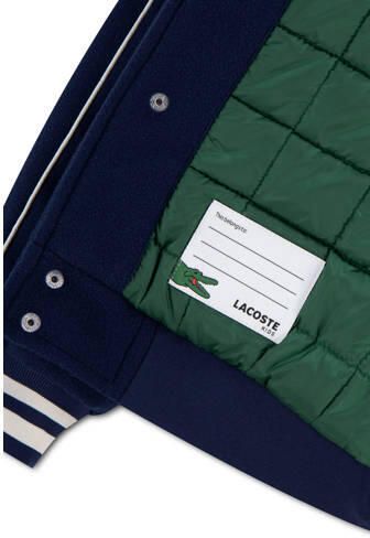 Lacoste baseballjack met logo donkerblauw Jas Jongens Polyester Ronde hals - Foto 3