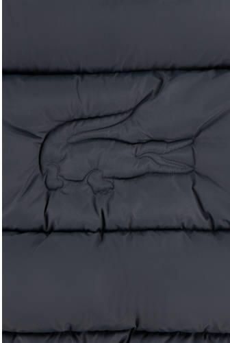 Lacoste quilted gewatteerde jas antraciet Grijs Jongens Polyester Capuchon - Foto 4