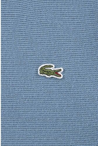Lacoste sweater met logo blauw Effen | Sweater van - Foto 4