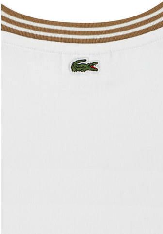 Lacoste T-shirt met tekst wit Jongens Katoen Ronde hals Tekst - Foto 5