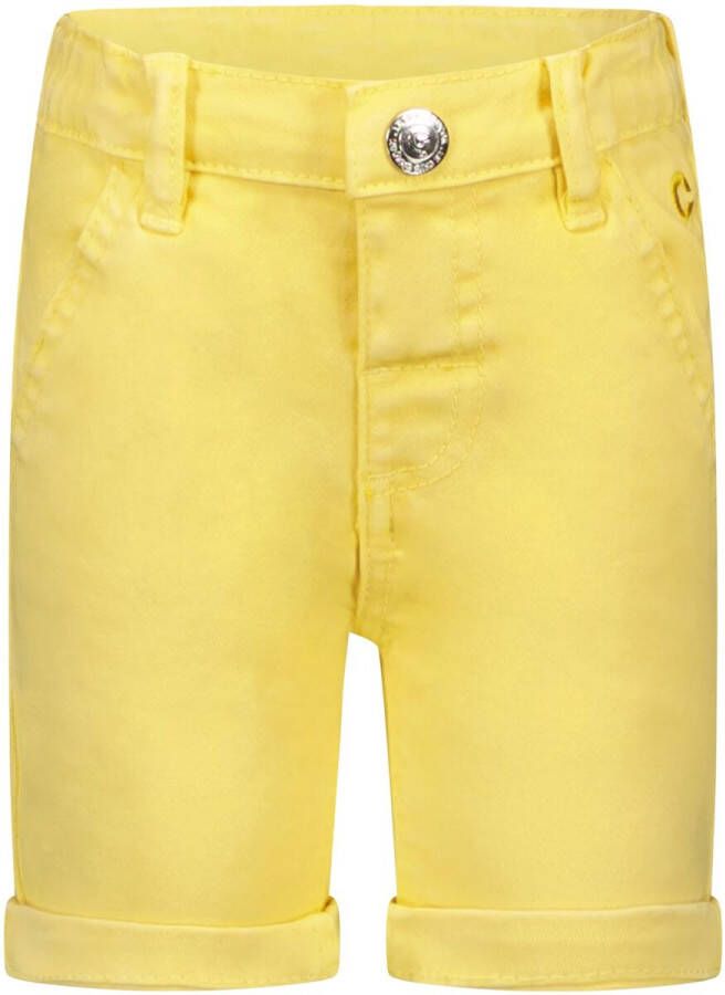 Le Chic baby broek geel Jongens Katoen Effen 68 | Broek van