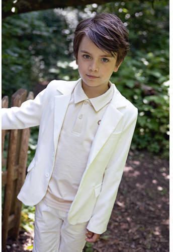 Le Chic Garcon colbert ABEL ecru Jongens Polyester Reverskraag Effen 104 - Foto 2