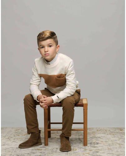 Le Chic Garcon sweater OLIVER offhwhite zand Wit Meerkleurig 104 - Foto 2