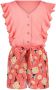 Le Chic jumpsuit KOA met all over print warmroze donkerroze Meisjes Katoen V-hals 164 - Thumbnail 1