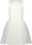 Le Chic jurk SYMPHONY met plooien offwhite Wit Meisjes Polyester Ronde hals 140 - Thumbnail 1